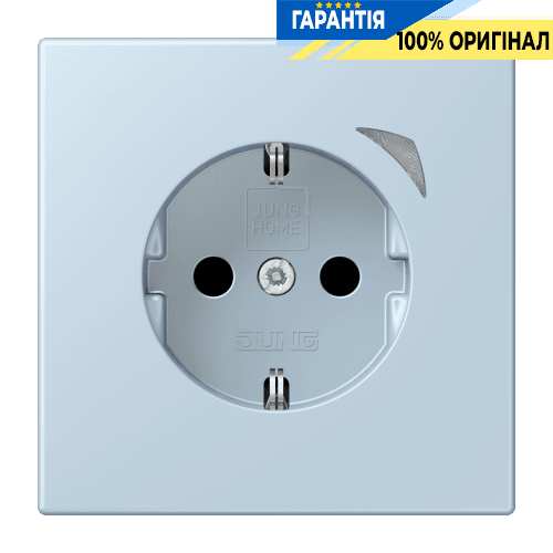 Розумна розетка з заземленням 250V/16А JUNG HOME BTLC1521S208, outremer clair