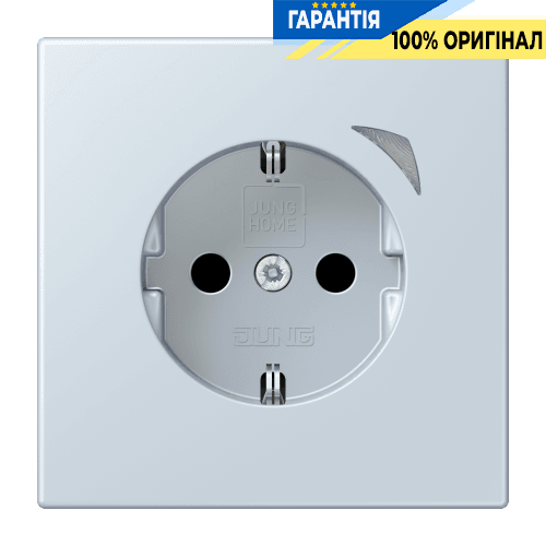 Розумна розетка з заземленням 250В 16А JUNG HOME BTLC1521S209, outremer pâle