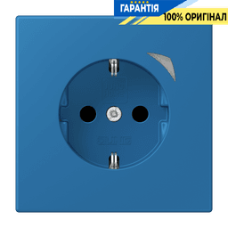 Розумна розетка з заземленням 250V/16A JUNG HOME BTLC1521S211, bleu céruléen 31 (32030)