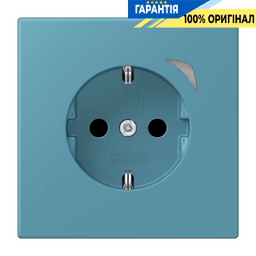 Розумна розетка з заземленням 250V 16A JUNG HOME BTLC1521S212, céruléen vif (32031)