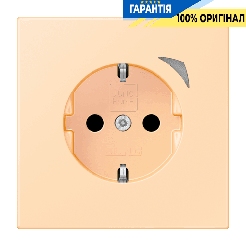 Розумна розетка із заземленням 250V/16А JUNG HOME BTLC1521S223, ocre