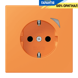 Розумна розетка з заземленням 250V/16A JUNG HOME BTLC1521S225, оранжевий світлий
