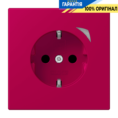 Розумна розетка з заземленням 250V 16А JUNG HOME BTLC1521S230 rouge rubia (32101)