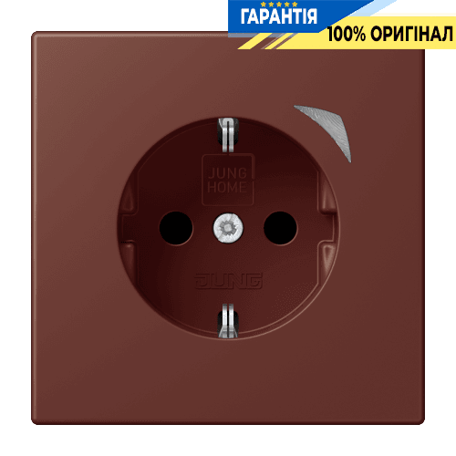 Розумна розетка з заземленням 250V/16А JUNG HOME BTLC1521S235, terre sienne brûlée 31 (32120)
