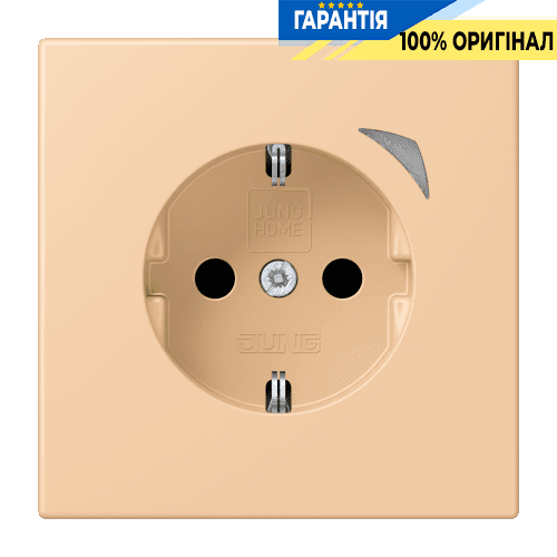 Розумна розетка з заземленням 250V/16A JUNG HOME BTLC1521S237, terre sienne claire 31 (32122)