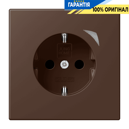 Розумна розетка з заземленням 250V/16А JUNG HOME BTLC1521S239, terre d’ombre brûlée 31 (32130)