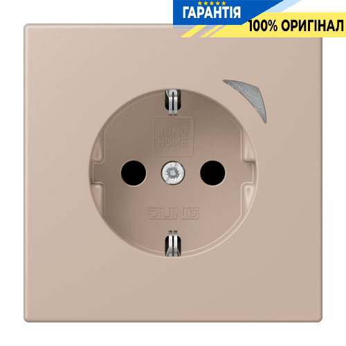 Розумна розетка із заземленням 250V/16A JUNG HOME BTLC1521S240, ombre brûlée claire (32131)
