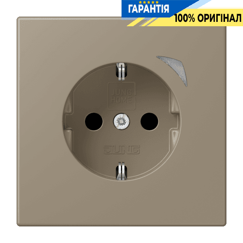Розумна розетка з заземленням 250V 16А JUNG HOME BTLC1521S242, ombre naturelle moyenne