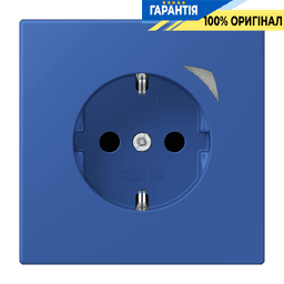 Розумна розетка з заземленням 250V/16A JUNG HOME BTLC1521S253, колір bleu outremer 59