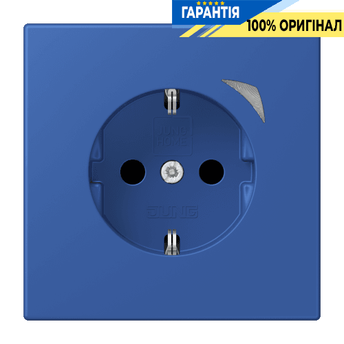 Розумна розетка з заземленням 250V/16A JUNG HOME BTLC1521S253, колір bleu outremer 59