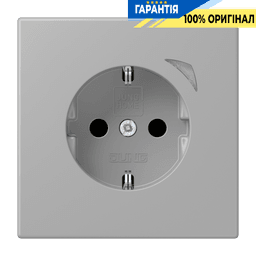 Розумна розетка з заземленням 250V/16А JUNG HOME Energy BTLC1521SE204, gris moyen (32012)
