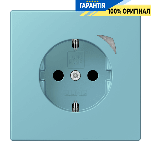 Розумна розетка з заземленням 250V/16А JUNG HOME Energy BTLC1521SE213, céruléen moyen (32032)