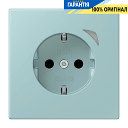 Розумна розетка з заземленням 250V/16A JUNG HOME Energy BTLC1521SE214, céruléen clair