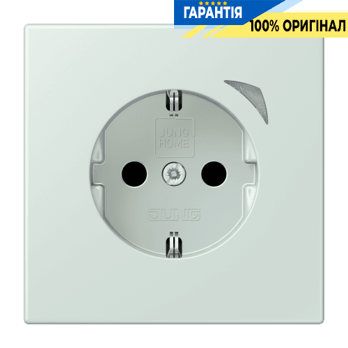 Розумна розетка з заземленням 250V/16А JUNG HOME Energy BTLC1521SE215, колір céruléen pâle