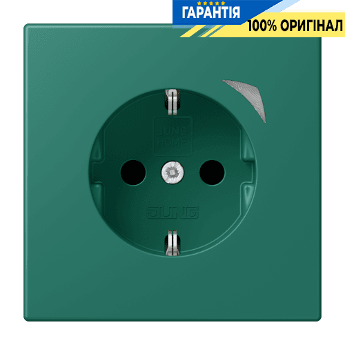 Розумна розетка з заземленням 250V/16A JUNG HOME Energy BTLC1521SE216, vert anglais