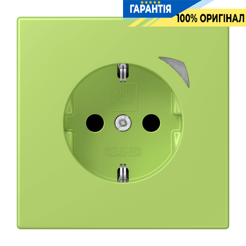 Розумна розетка з заземленням 250V/16А JUNG HOME Energy BTLC1521SE221, vert clair