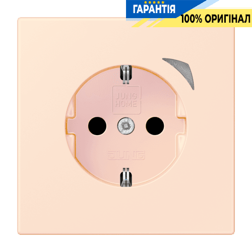 Розумна розетка з заземленням 250V/16А JUNG HOME Energy BTLC1521SE226, оранжевий pâle