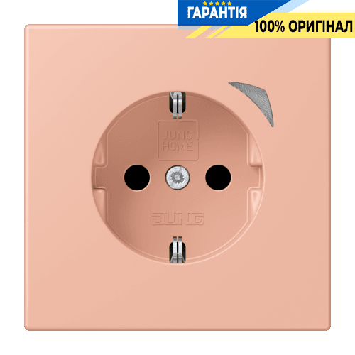 Розумна розетка з заземленням 250V/16А JUNG HOME Energy BTLC1521SE231, rose clair (32102)