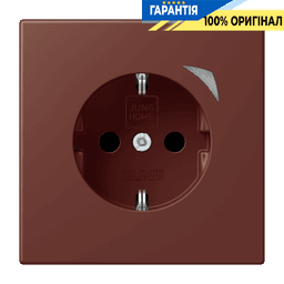 Розумна розетка з заземленням 250V/16A JUNG HOME Energy BTLC1521SE235, terre sienne brûlée 31 (32120)