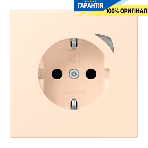 Розумна розетка із заземленням 250V/16А JUNG HOME Energy BTLC1521SE238, колір terre sienne pâle