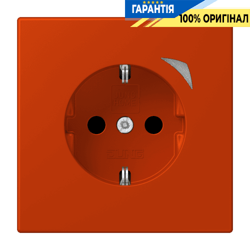 Розумна розетка із заземленням 250V/16A JUNG HOME Energy BTLC1521SE244, rouge vermillon 59
