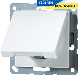 Розетка з заземленням 16A 250V з кришкою JUNG A1520KLWW біла