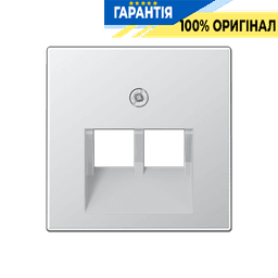 Панель розетки 2-я TF/PC JUNG A569-2BFPLUAAL алюмінієва