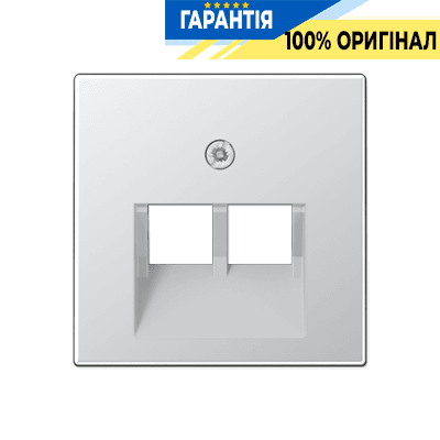 Панель розетки 2-я TF/PC JUNG A569-2BFPLUAAL алюмінієва