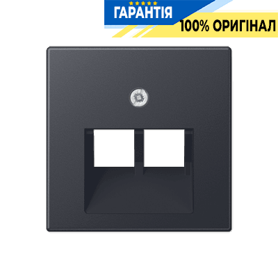 Панель розетки 2-я TF/PC JUNG A569-2BFPLUAANM антрацит матовий