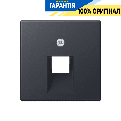 Панель розетки 1-я TF/PC Jung A569-1BFPLUAANM антрацит матовий