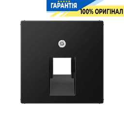 Панель розетки 1-я TF/PC Jung A569-1BFPLUASWM чорний матовий