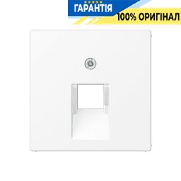 Панель розетки 1-а TF/PC Jung A569-1BFPLUAWWM білий матовий