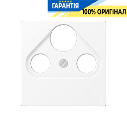 Панель розетки TV+R+SAT JUNG A561BFPLSATWWM білий матовий, для телевізійних та супутникових підключень
