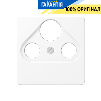 Панель розетки TV+R+SAT JUNG A561BFPLSATWWM білий матовий, для телевізійних та супутникових підключень