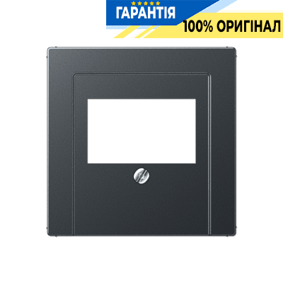 Панель аудіорозетки JUNG A569BFPLTANM антрацит матовий для підключення аудіопристроїв