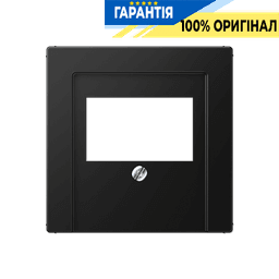 Панель аудіорозетки JUNG A569BFPLTSWM чорний матовий, для підключення аудіопристроїв