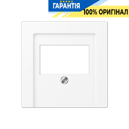 Панель аудіорозетки JUNG A569BFPLTWWM білий матовий, для підключення аудіопристроїв, надійний дизайн і якість