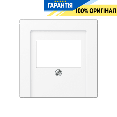 Панель аудіорозетки JUNG A569BFPLTWWM білий матовий, для підключення аудіопристроїв, надійний дизайн і якість