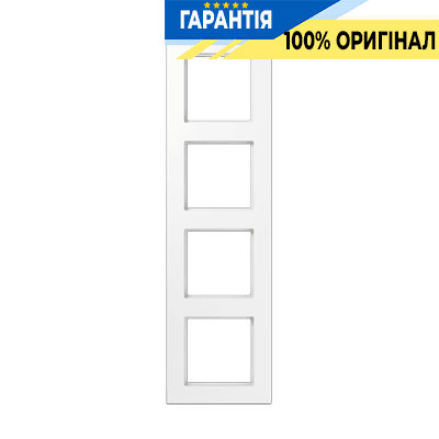 Рамка 4-я біла термопластова Jung A5584BFWW А-550