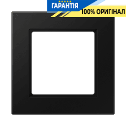 Рамка 1-ша Jung A5581BFSWM термопласт чорний графіт матовий