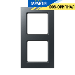 Рамка 2-а JUNG A5582BFANM антрацит матовий термопласт