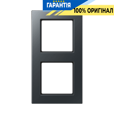 Рамка 2-а JUNG A5582BFANM антрацит матовий термопласт