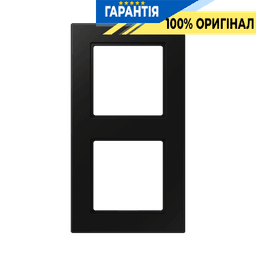 Рамка 2-ая A-550 Jung A5582BFSWM термопласт чорний графіт матовий
