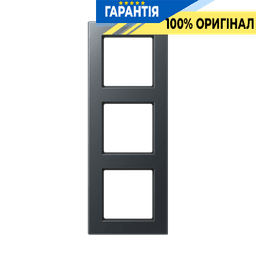 Рамка 3-я Jung A5583BFANM з термопласту, антрацит матовий, серія А-550