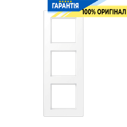 Рамка 3-я Jung A5583BFWWM з термопласту білого матового кольору