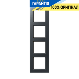 Рамка 4-я JUNG A5584BFANM з термопласту антрацит матовий