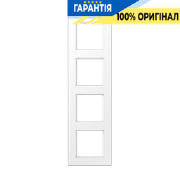 Рамка 4-я біла матова з термопласту Jung A5584BFWWM А-550