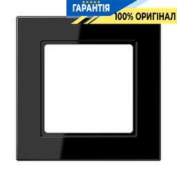Рамка 1-а Jung A5581BFSW термопласт чорна, модель А-550, однопостова
