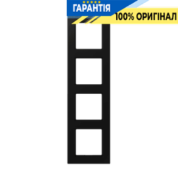 Рамка 4-а A-550 Jung A5584BFSWM термопласт чорний графіт матовий