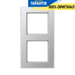 Рамка 2-ая A-550 Jung A5582BFAL з термопласту, алюмінієва, для електроустановок